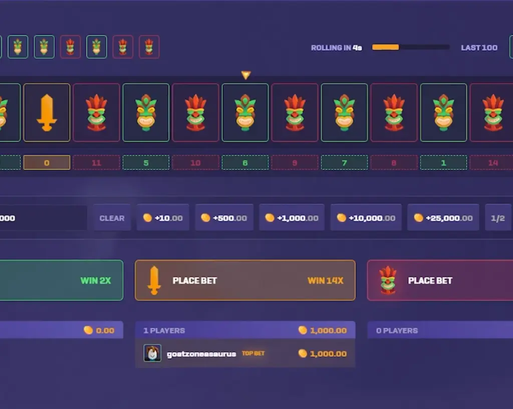 Roulette Battles Screen